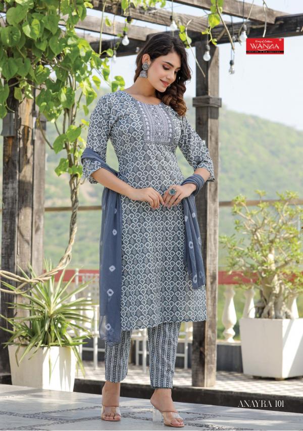 Wanna Anayra Cotton  Kurti Pant With Dupatta Collection